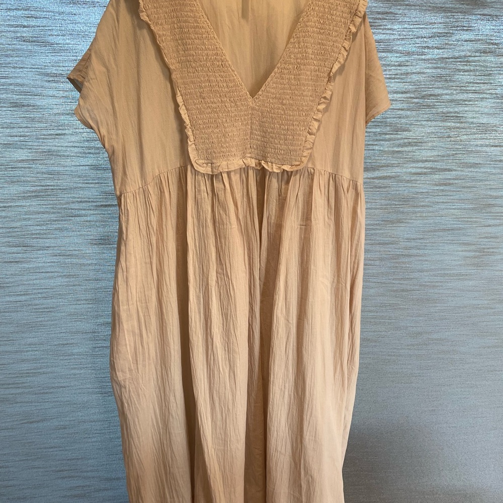 Grade & gather cotton dress